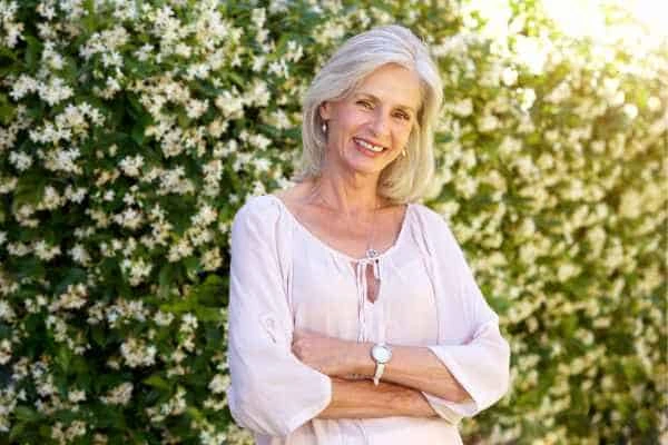 Older woman happy with urinary incontinence treatment Woolwich